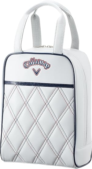 Amazon Callaway キャロウェイ Pu Sport シューズケース レディース レディース ホワイト ネイビー W 2mm H 310mm D 1mm キャロウェイ Callaway シューズケース