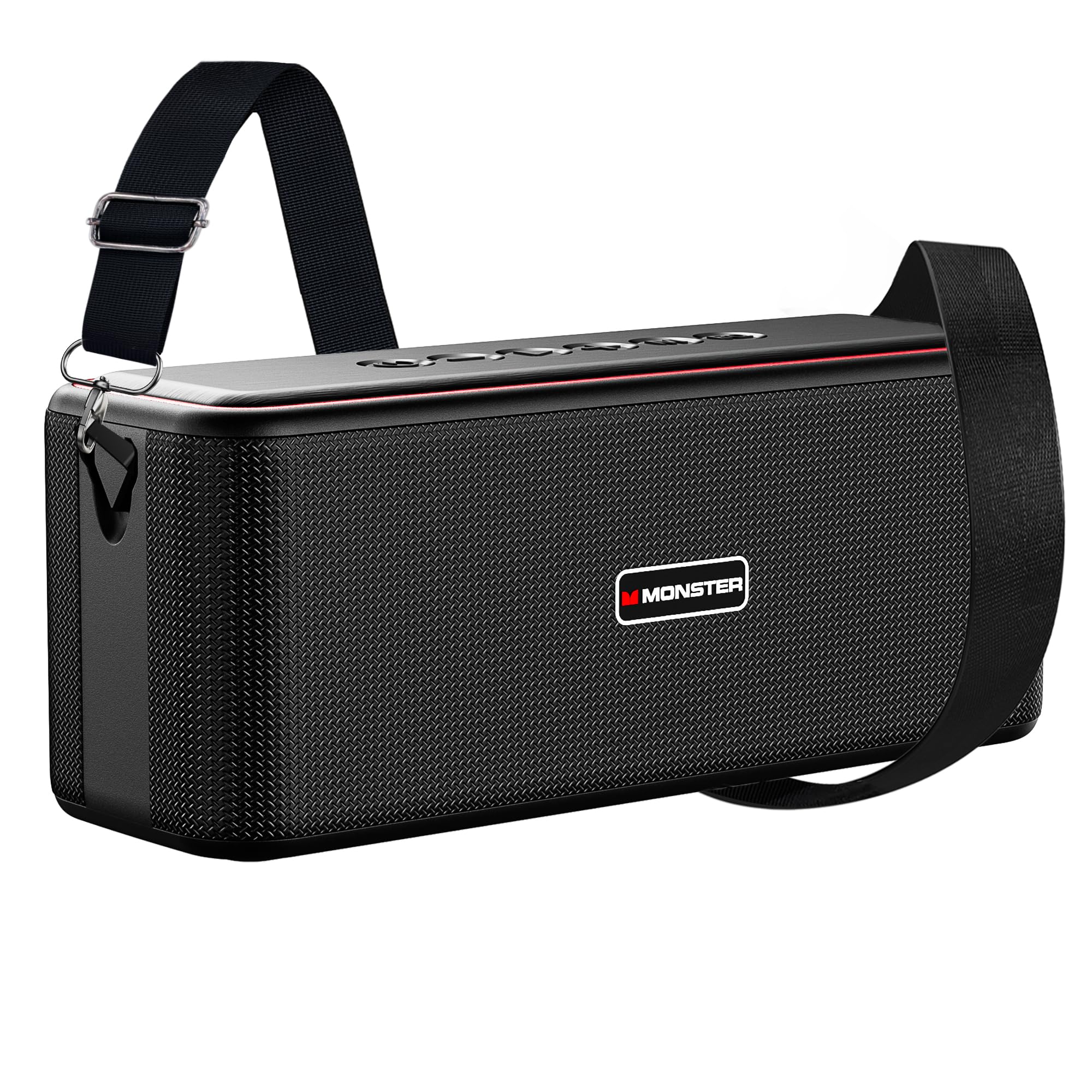Photo 1 of Monster Shock Pro Bluetooth Speaker with Strap, 100W Loud Speaker with Deep Bass, Portable Wireless Speakers with TWS, Long Playtime & Waterproof for Outdoors/Indoors, Supports AUX/TF Card/USB Audio