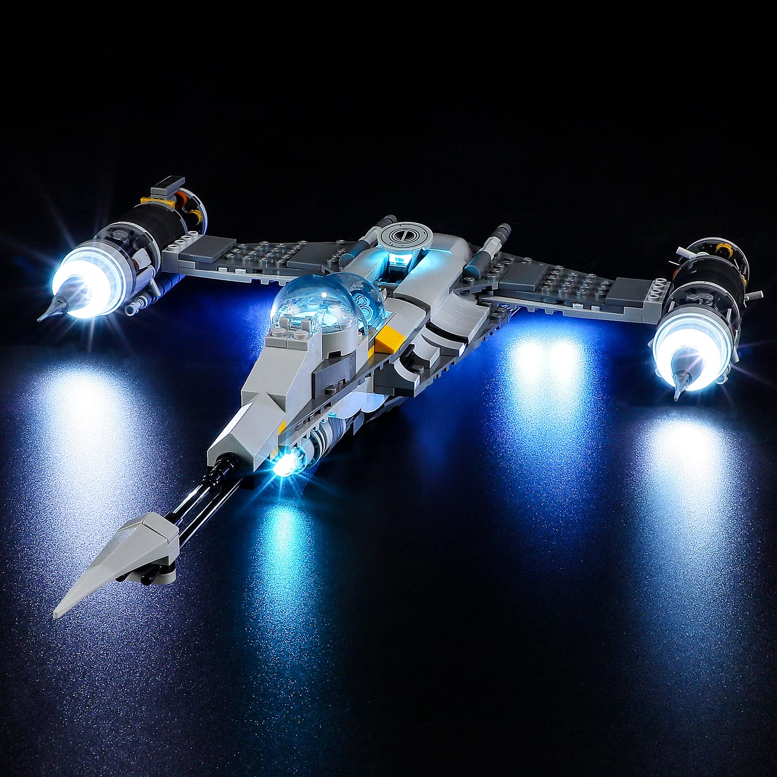 YEABRICKS LED Light for Lego-75325 Star Wars The Mandalorian's N-1 Starfighter Building Blocks Model (Lego Set NOT Included)