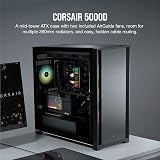 Corsair 5000D Tempered Glass Mid-Tower Case Black Solid Front Panel view 2
