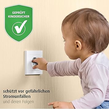 reer Steckdosen-Schutz schraubbar, 10 Stück, weiß, das Original vom Erfinder