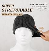 Wmcaps Beanie Men Unisex Knit Winter Hat Thick Fleece Lining Dark Grey view 3