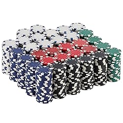 LUOBAO 800pc Poker Chips Set Blackjack Chips Casino