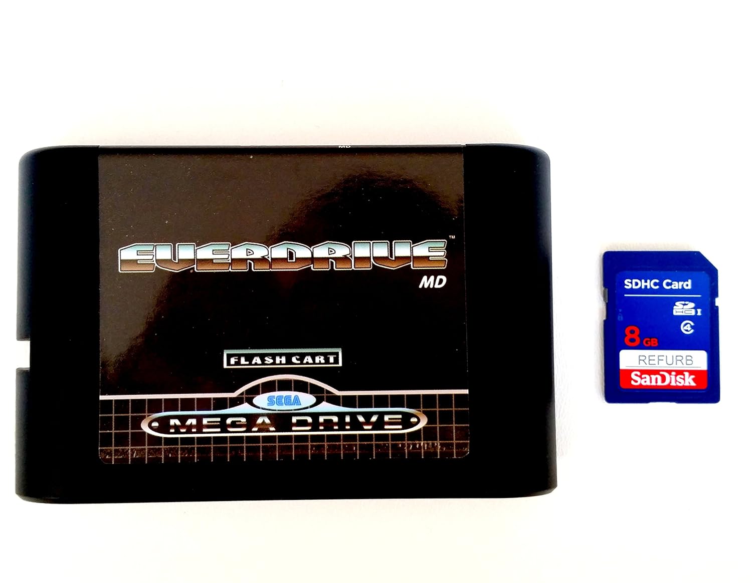 Everdrive Sega Genesis 32X Flash Cart + 8Gb Sd Card