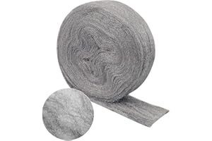 VUAOHIY Steel Wool Roll, Flexible Stainless Steel Wool Rolls Interstice Hole Filler, Barrier Wire Mesh Hole Fill Fabric, Control Gap Filter Keep Animals Away from Holes for House Garage