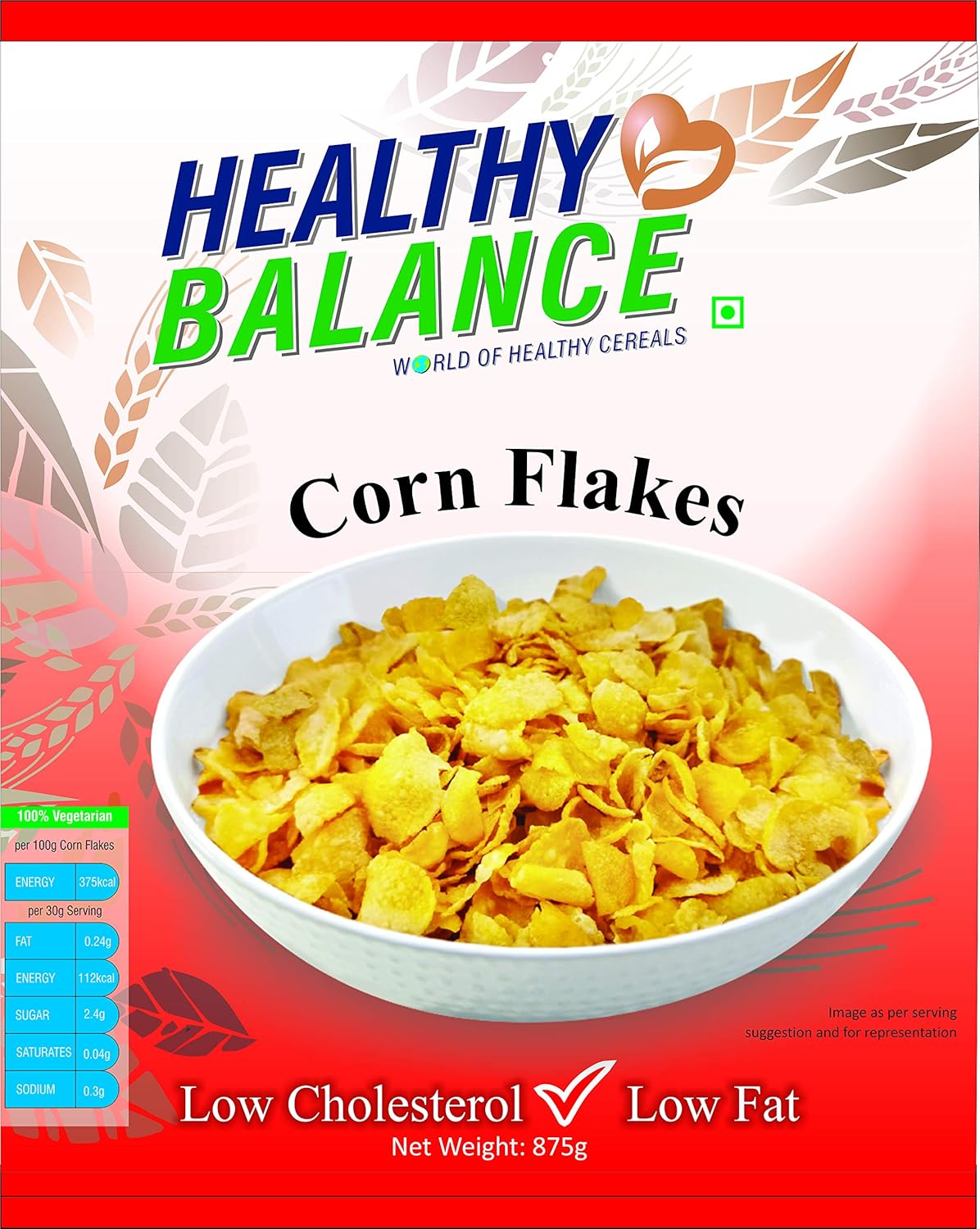 41 Off Healthy Balance Corn Flakes 875gm At Rs.175/ Only. [MRP Rs