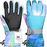 Odtmger Ski Gloves, Waterproof and Breathable Snow Gloves for Cold Weather, Men & Women Boys and Girls