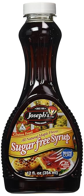 Amazon Com Josephs Syrup Maple Sugar Free Gluten Free 12 Fl Oz Joseph S Sugar Free Syrup Grocery Gourmet Food