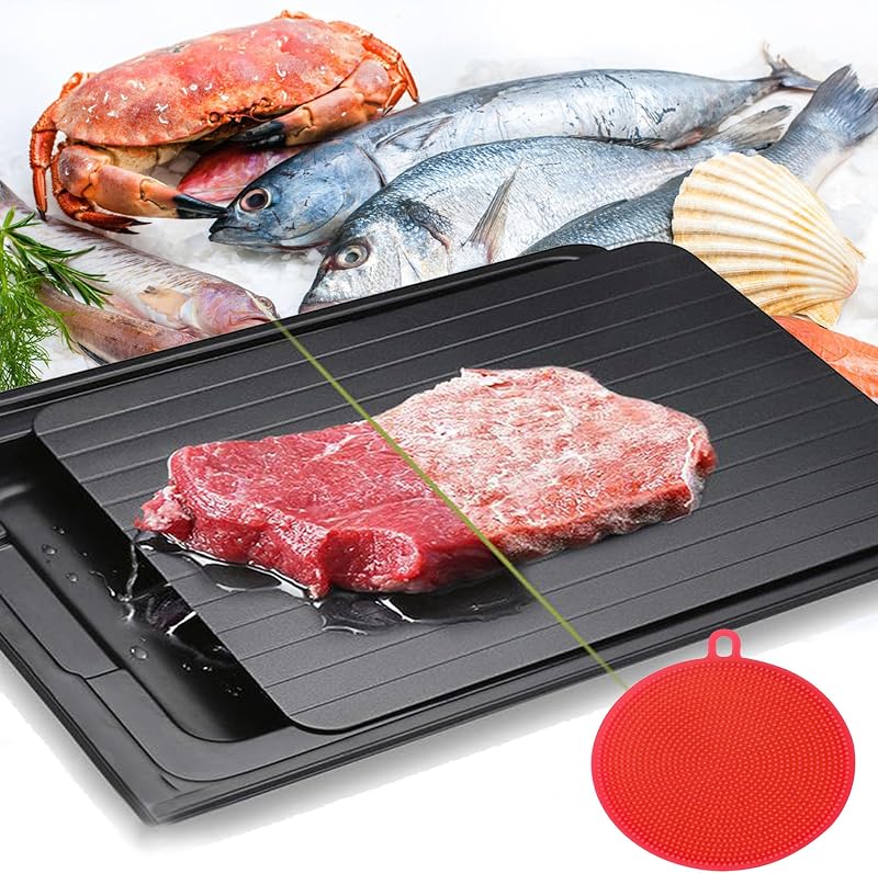 WDEC Defrost Tray Thaw Board, Fast Thawing with Drip Tray 29.5x20.5cm