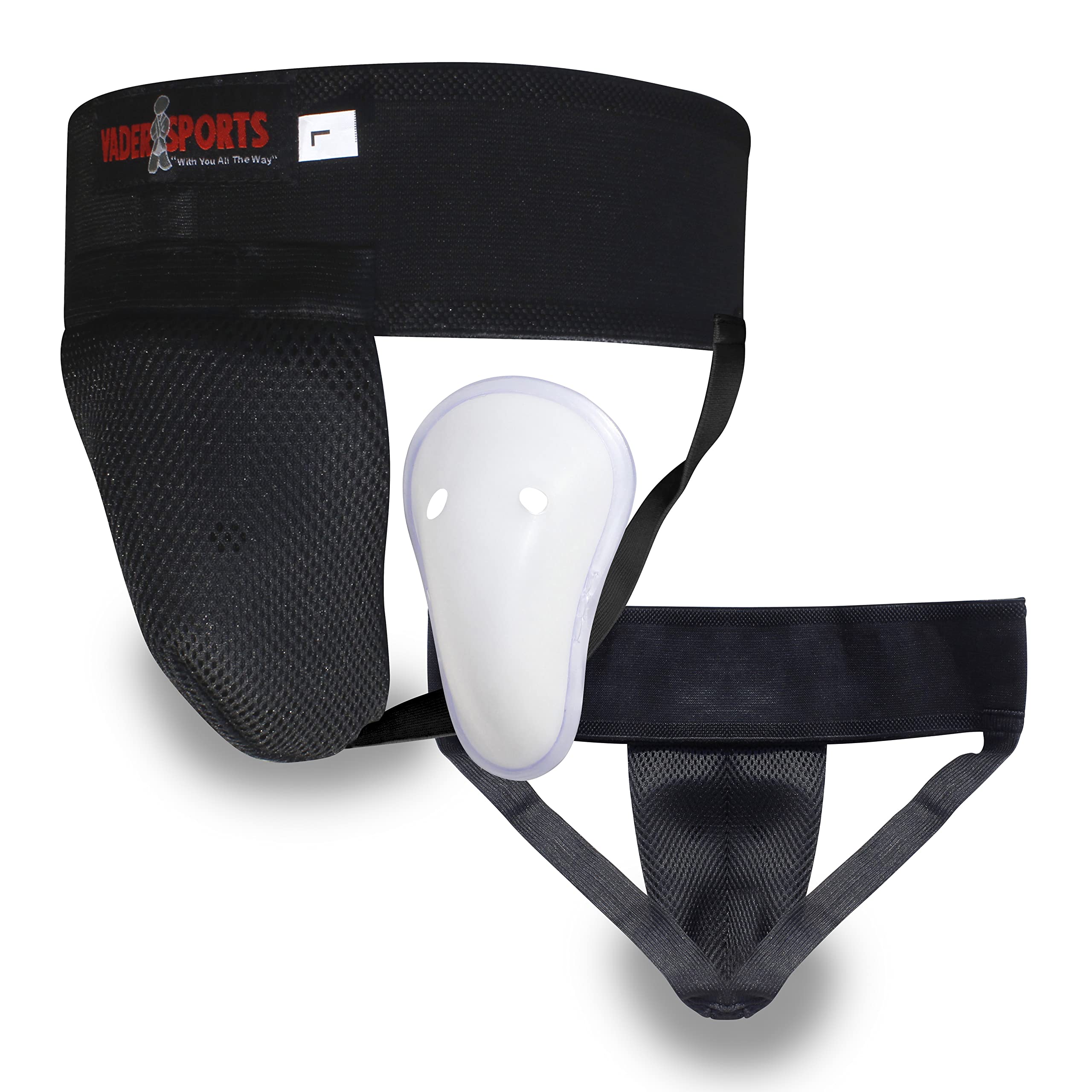 Groin/Abdominal guard Box Protector Muay thai MMA UFC Cricket box black kids martial arts training box guards, Hockey groing guard, adult martial arts box protector (Small / kids age 8-10)