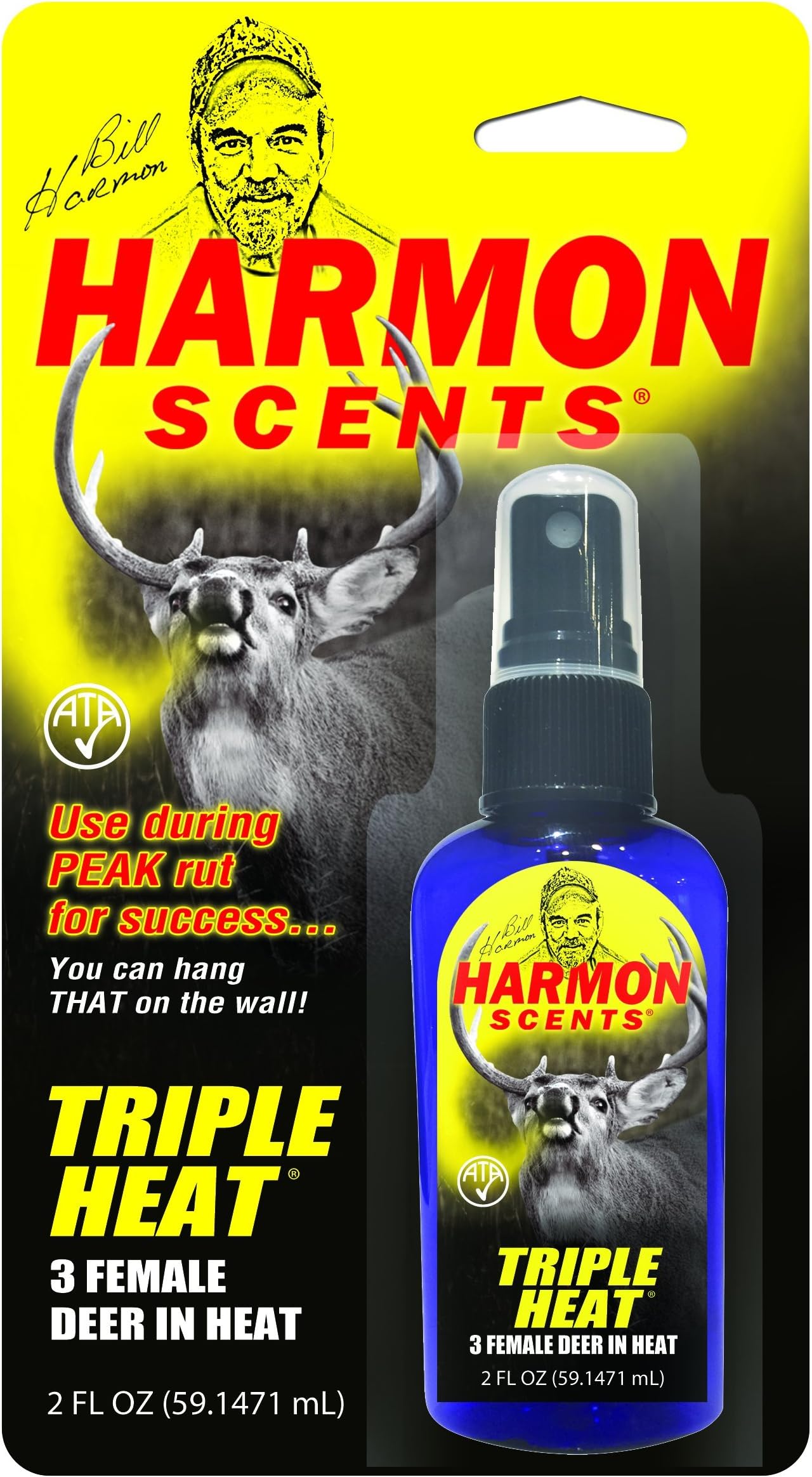Harmon Scents - Triple Heat Female In Heat - HTH - Hunting Scents - 2 Ounces - Whitetail Urines - Deer Hunting Attractant - Doe Estrous, Multi, One Size (CCHTH)