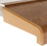 Eurocell 150mm uPVC Window Door Sill End Caps Dark Brown Pair view 2