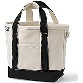Lands' End Open Top Canvas Tote Bag