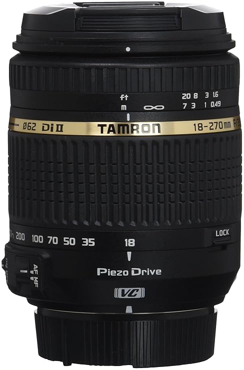 Tamron Objetivos 18-270mm F/3,5-6,3 Di II VC PZD, negro: Tamron ...