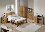 Mercers Furniture Corona 4 Door 2 Drawer Wardrobe Solid Pine 190cm High view 5
