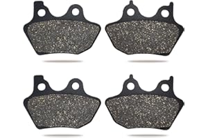 KTUMININV Front and Rear Brake Pads for Harley Davidson FLHRI FLHR Road King/Heritage Softail 2000-2007/ Electra Glide/Fat Boy/Dyna Wide Glide Low Rider/Night Train/Sportster XLH883 XL1200