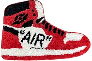 LUXAPE Sneaker Rug - Handmade & Premium - 30in (75cm) - Hypebeast Decor - Living Room, Bedroom, Children's Room, Door Mat - Aesthetic Decor - Luxape Rug (Luxape-7)