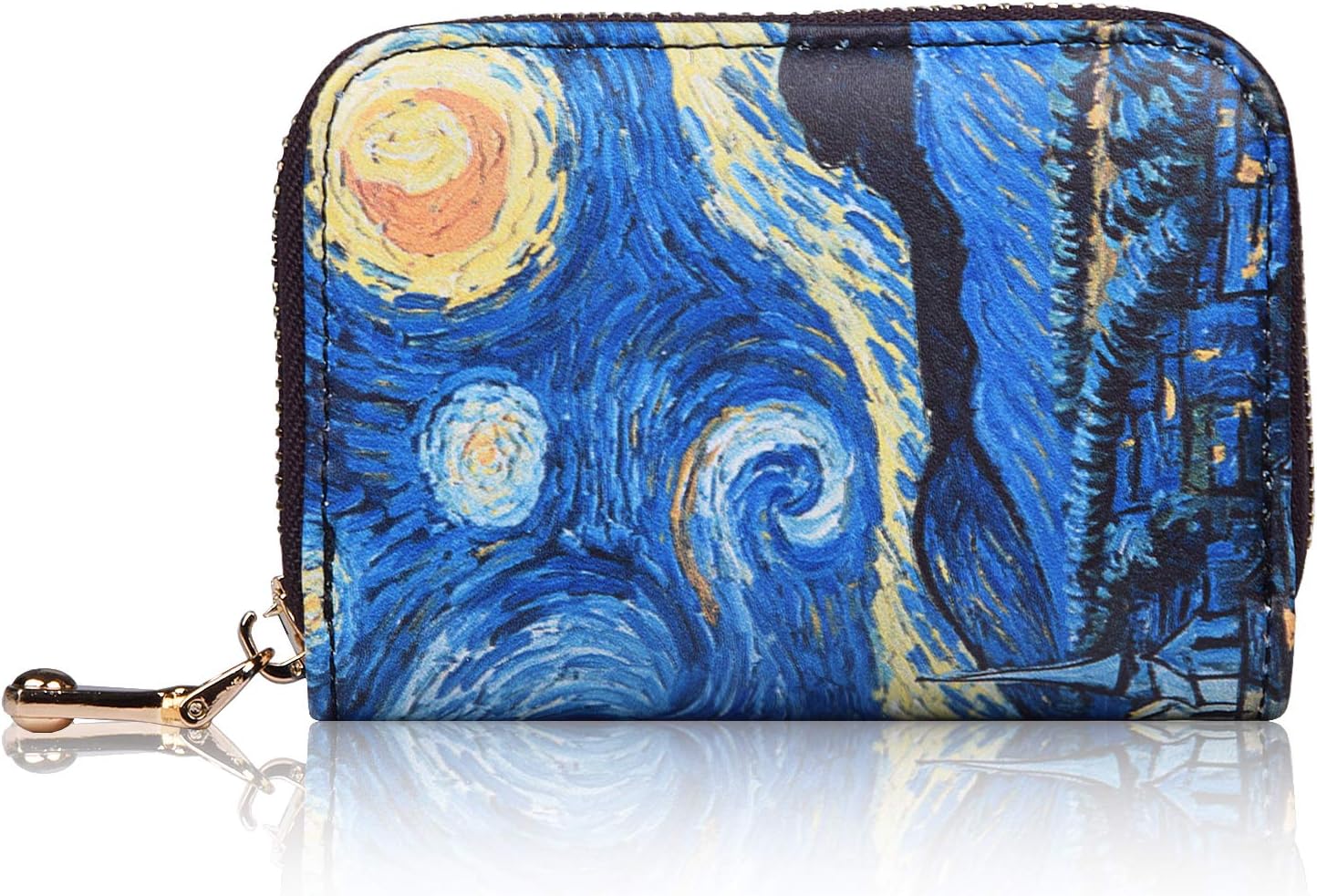 Credit Card Holder for Women Men, RBEIK Accordion Style ID Business Card Wallet Case, Card Slots Zipper Travel Wallet Purse Pocket for Ladies Girls Boys (005)