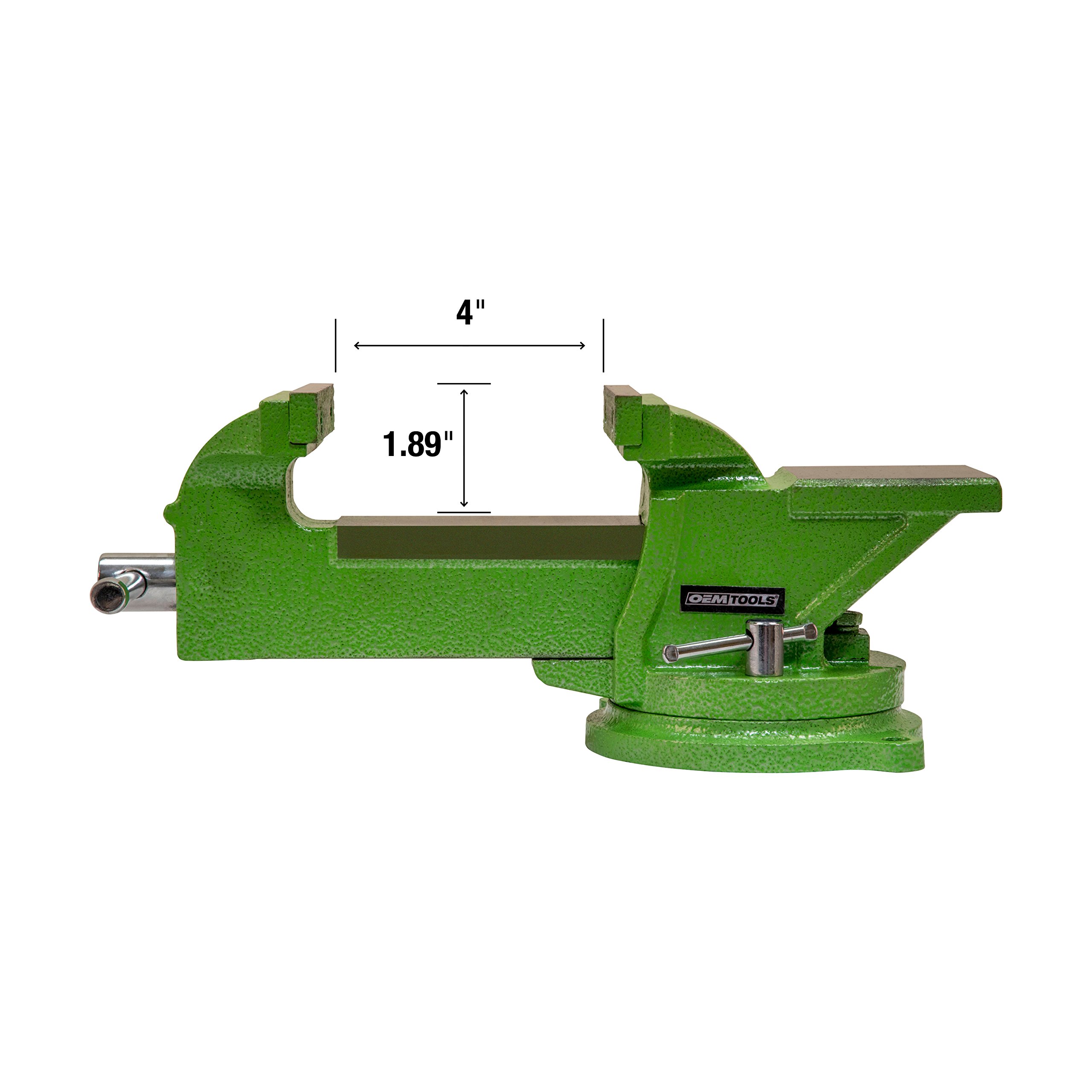 OEMTOOLS 24217 4" Heavy Duty Bench Vise With Swivel Base on Galleon