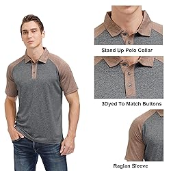 MOHEEN Mens Big and Tall Golf Polo Shirts Moisture