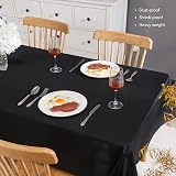 Deconovo Halloween Table Cloth Oxford 137x200cm Black 54x79in view 3