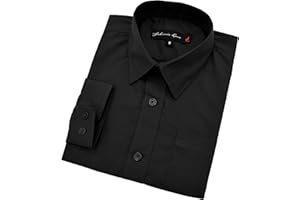 Johnnie Lene Boy's Long Sleeves Solid Dress Shirt #JL32