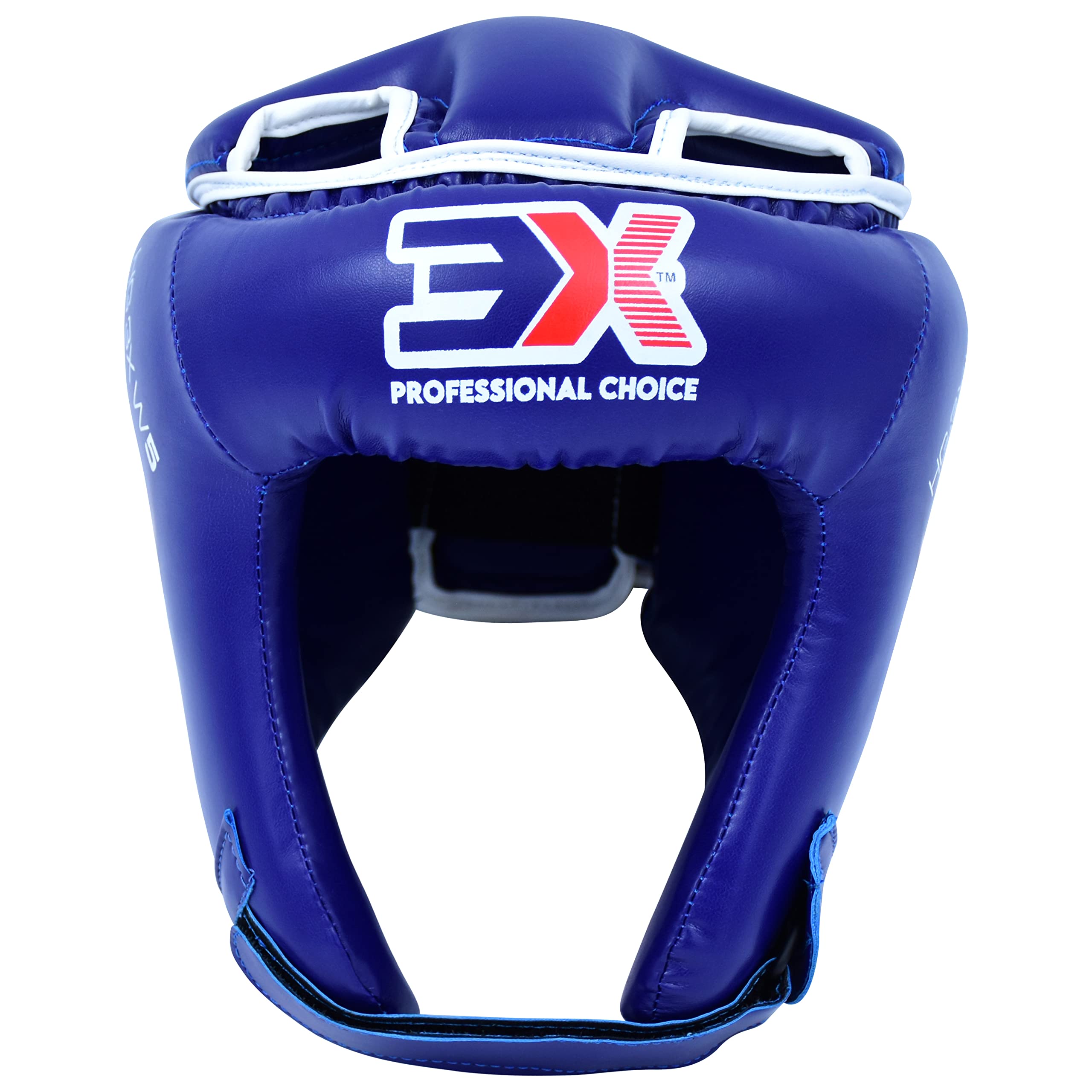 3X Sports Headguard for Boxing, Adjustable Head guard for Sparring, Muay Thai, Karate, Taekwondo Forehead, Cheeks & Ear Protection