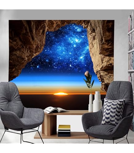 Forest Waterfall Tapestry Tropical Rainforest Nature Green Tree
