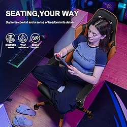 GTRACING Gaming Chair with Footrest, Ergonomic