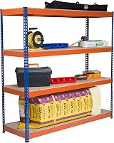 The Workplace Depot 1800H Garage Shelving Unit 1800W 600D 4-Tier Steel 400kg view 4