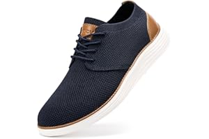 VILOCY Men's Fashion Dress Sneakers Casual Walking Shoes Business Oxfords Comfortable Breathable Lightweight Tennis