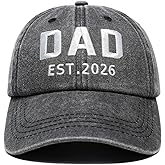 LAMCEPLU New Dad Gifts 2026, First Time Dad to be Hat, Adjustable Baseball Cap