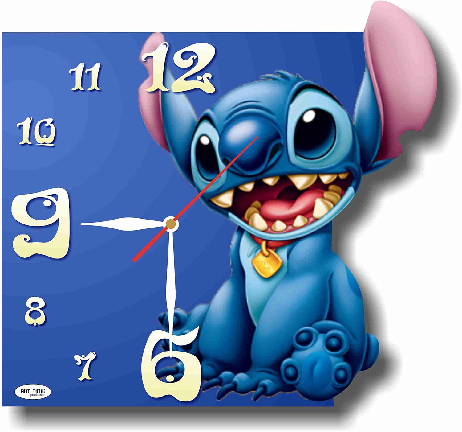 MAGIC WALL CLOCK FOR DISNEY FANS Lilo & Stitch 11’’ Handmade Made of Acrylic Glass - Get Unique décor for Home or Office – Best Gift Ideas for Kids, Friends, Parents and Your Soul Mates