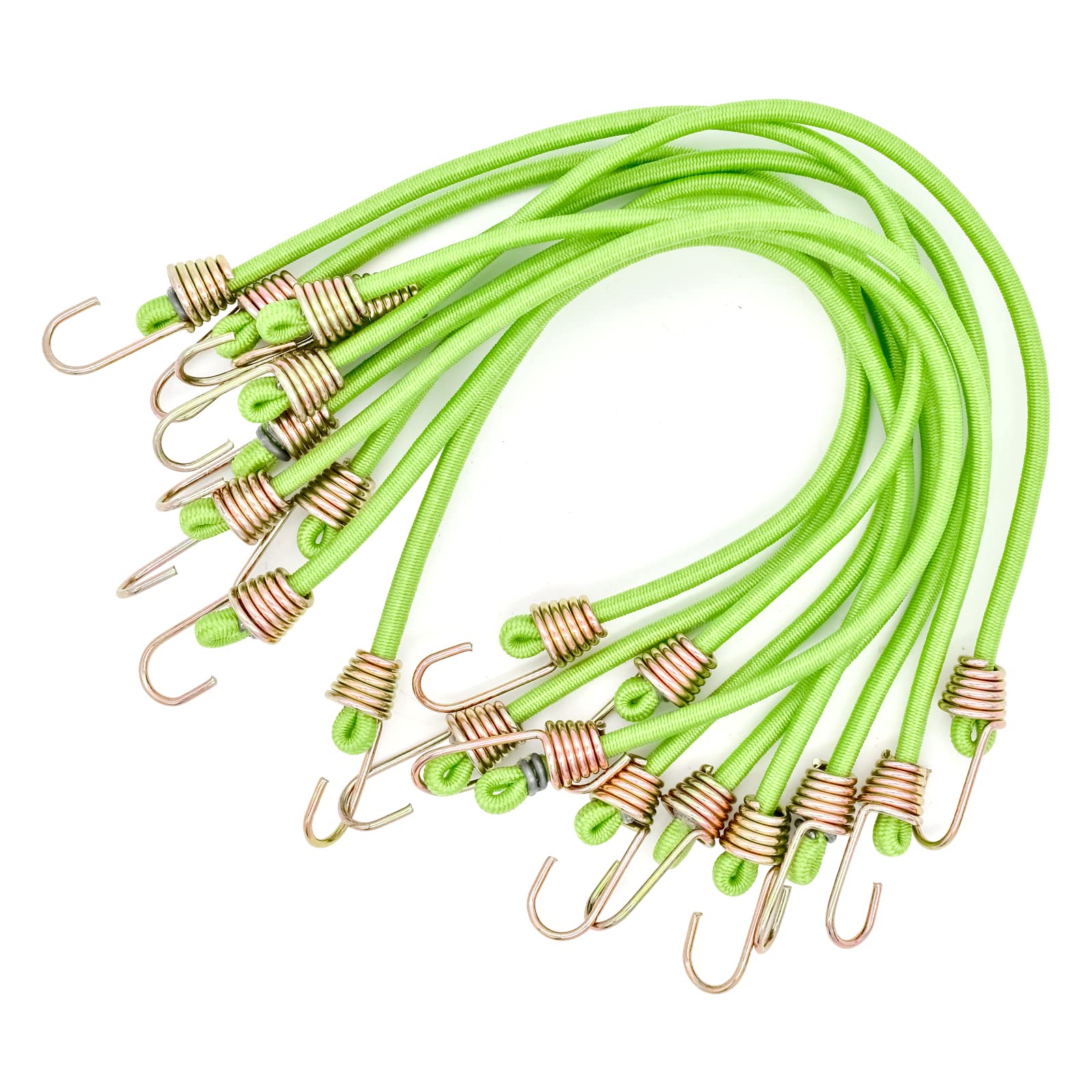 Bailinks 10" (25cm) Bungee Cords, 10 Pack Mini-Rope Luggage Rope, Bundle of Elastic Straps Fixed Elastic Rope, Elastic Safety Cord with Pull Hook — image 1