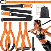 TOBWOLF Suspension Strap Training Kit, Full-Body Workout for Home Outdoor | Built-in Door Anchor, Compact Carry Bag, Adjustable Training Straps, Bodyweight Core &amp; Strength Training, for Travel &amp; Home