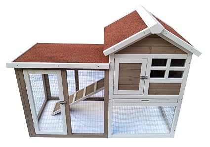 My Pet Companion Stilt House Rabbit Hutch Brown