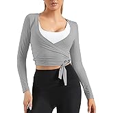 Mustcan Women Tie Front Shrug Long Sleeve Bolero Cardigan Lightweight Casual Tops