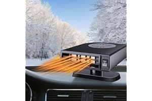 WMYDNCG Car Heater, Fast Car Heater Defroster, 150W 12V Windshield De-Icers, Portable Car Heaters that Plug into Cigarette Lighter for All Cars