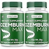 (2 Pack) Ozemburn Max - Ozemburn Max Capsules Advanced Vitamin Supplement - All Natural Energy Support Pill Maximum Strength Health & Wellness Formula Supplementing an Active Lifestyle (120 Capsules)