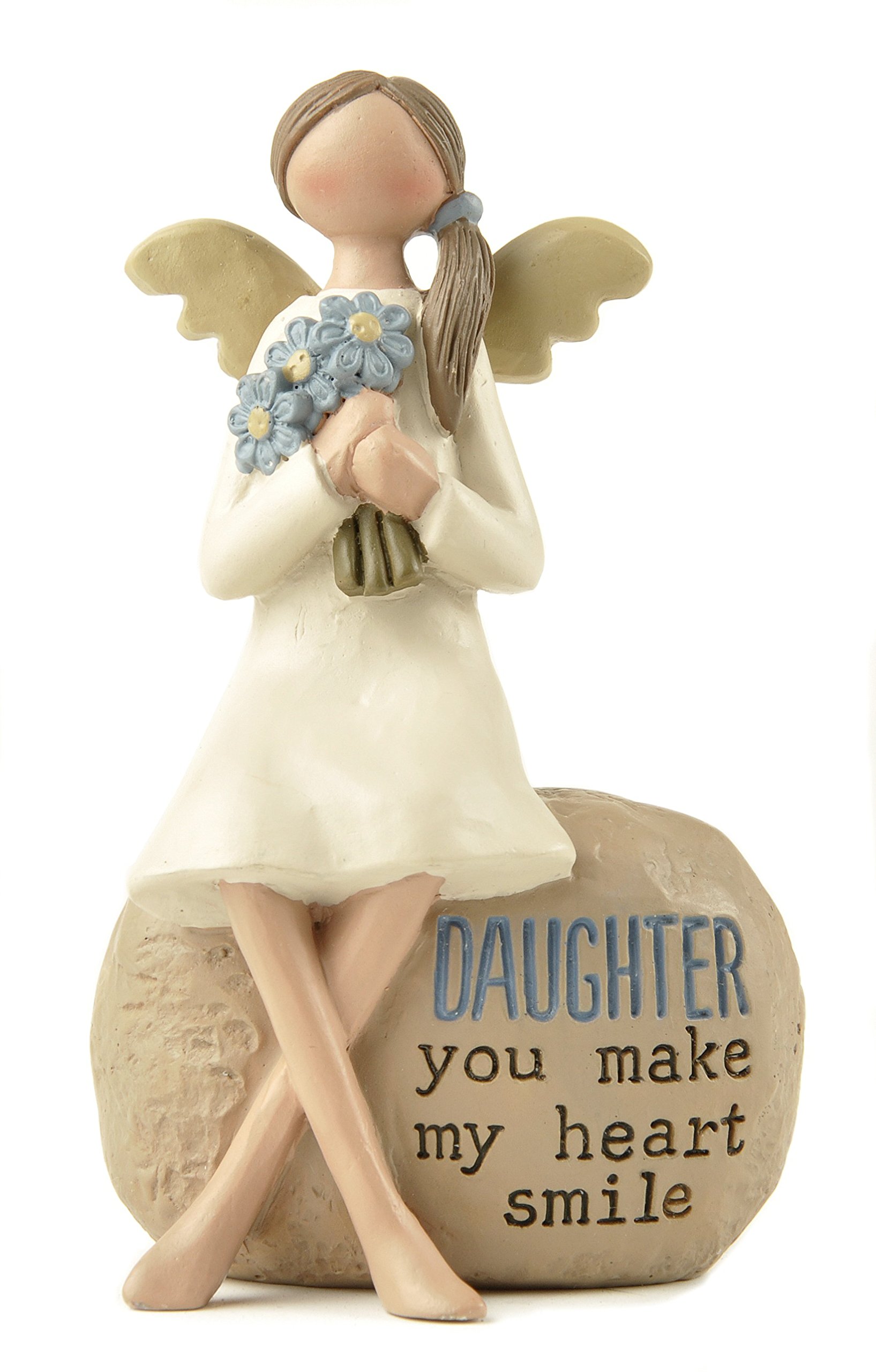 Heaven Sends Daughter ‘you make my heart smile’ Angel Decoration