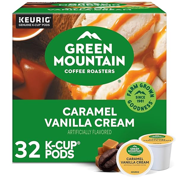 GREEN MOUNTAIN COFFEE ROASTERS CARAMEL VANILLA CREAM, SINGLE-SERVE...