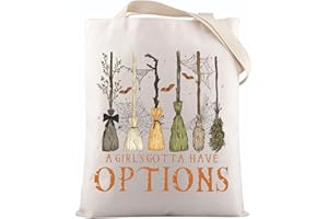 VAMSII Halloween Witches Themed Gift Spooky Season Tote Bag Girly Halloween Witch Gifts for Women