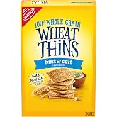Wheat Thins Hint of Salt Low Sodium Snacks, Whole Grain Wheat Crackers, Snack Crackers, 8.5 oz