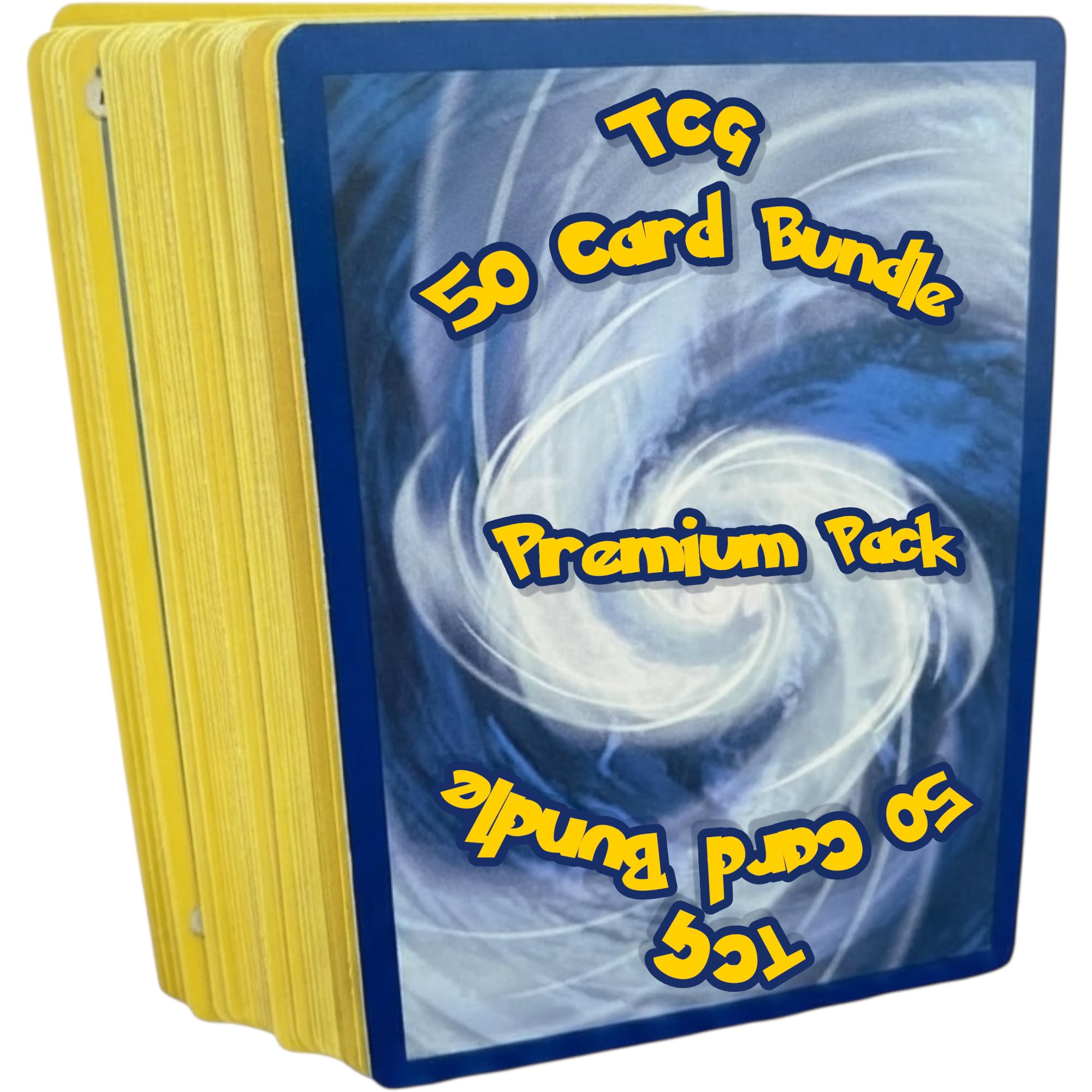 Premium 50 Assorted Trading Cards Bundle - Includes Holo & Shiny Cards + Card Cloud Insert