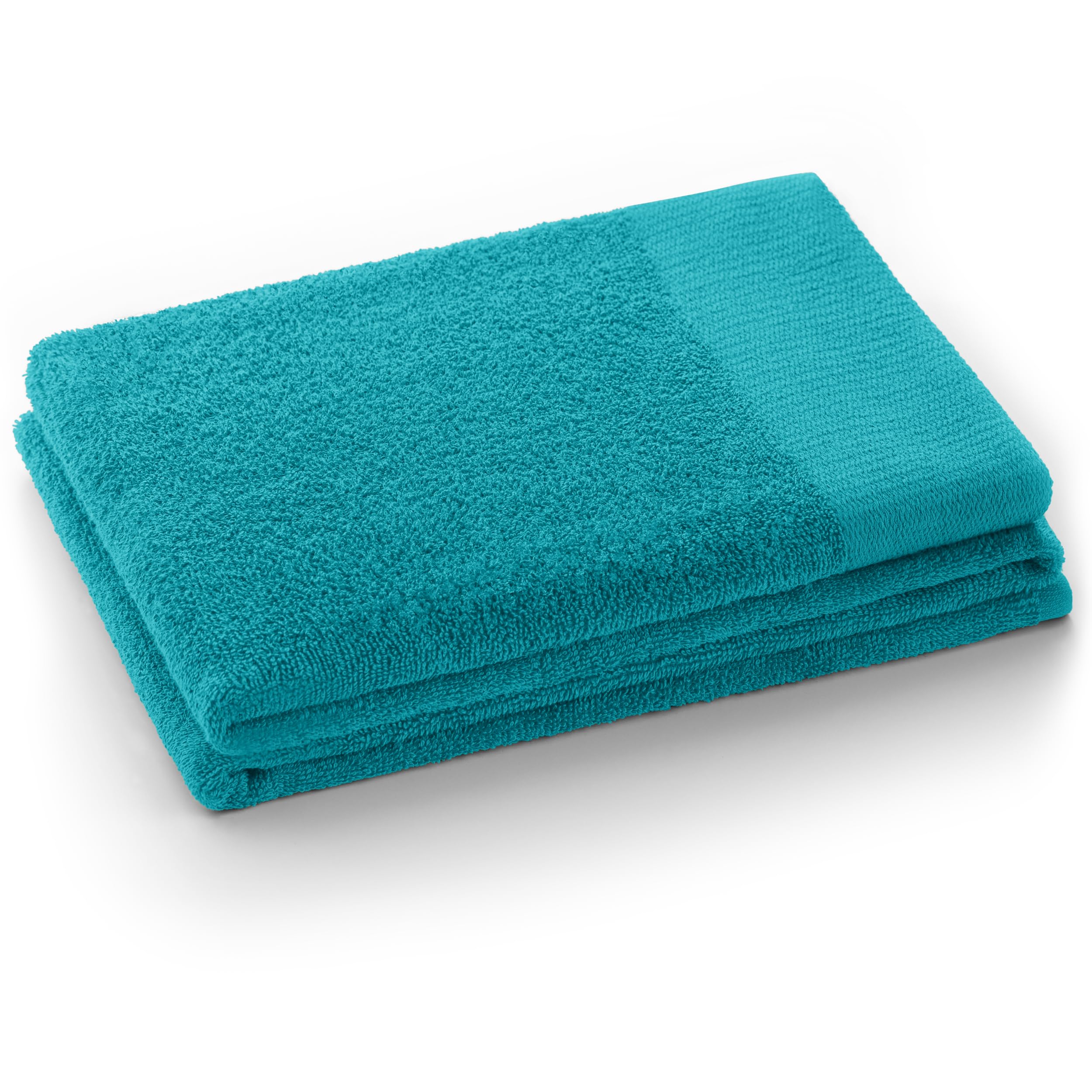 AmeliaHome 50x100 cm Towel 100% Cotton Absorbent Turquoise Amari