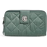 Vera Bradley Women's Performance Twill Turnlock Wallet With RFID Protection