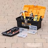 TOUGH MASTER Tool Box Professional Heavy Duty 16in Portable Black Yellow view 5