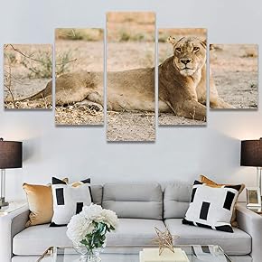 SIGNWIN 5 Panel Canvas Wall Art Modern Art...