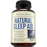 Natural Sleep Aid Pills - with Valerian, Melatonine & Natural Herbs - Premium Quality Sleeping Supplement with Chamomile, Vitamin B6, L-Tryptophan, Ashwagandha, L-Taurine, St. John's Wort, L-Theanine