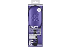 The Knot Doctor for Conair Premium Pro Detangling Hair Brush for Wet or Dry Hair with Purple Storage Case, 1 Count